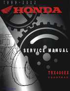 1999-2002 TRX400EX Fourtrax Service Manual